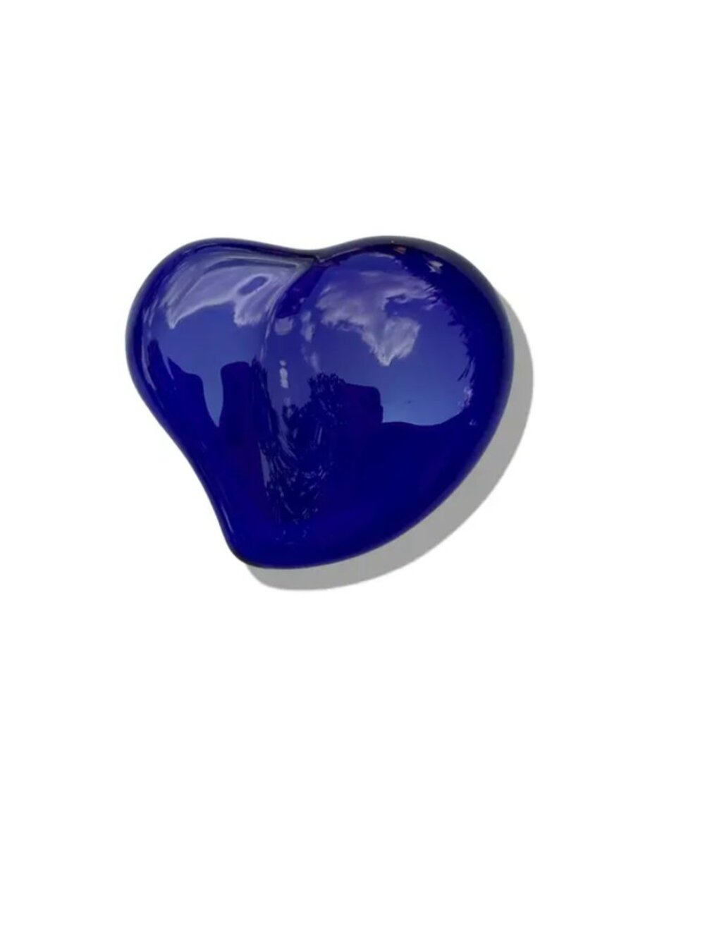 Tiffany Murano Made Elsa Peretti Blue Heart Paperweight